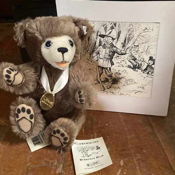 Steiff Berryman Bear Rare QVC exclusive - Picture 1 of 6